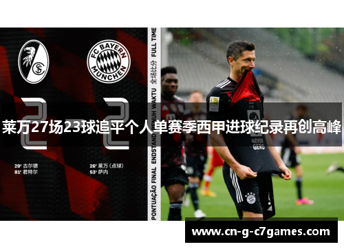 莱万27场23球追平个人单赛季西甲进球纪录再创高峰