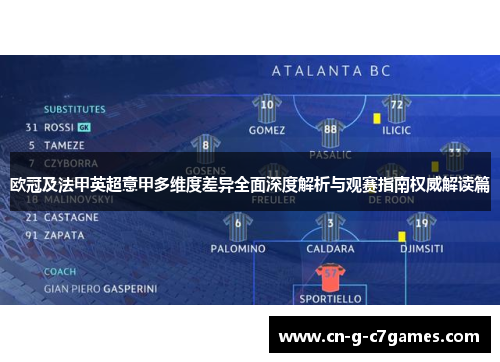 欧冠及法甲英超意甲多维度差异全面深度解析与观赛指南权威解读篇